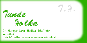 tunde holka business card